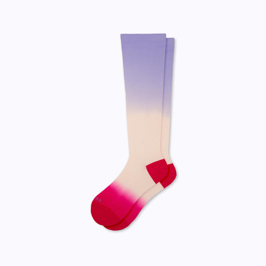 Knee-High Double-Dip Ombre Compression Socks