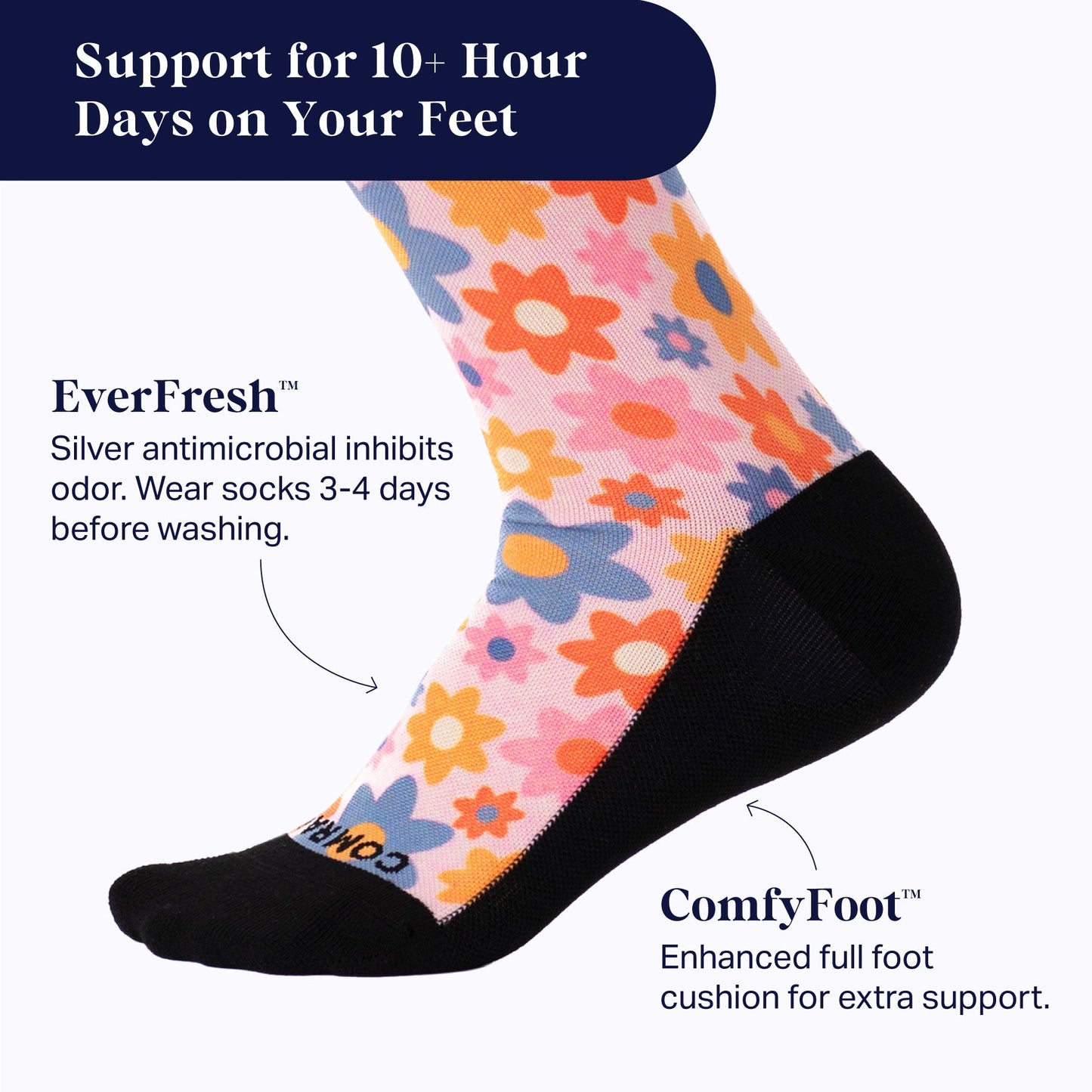 Compression Socks Floral Cute Compression Socks
