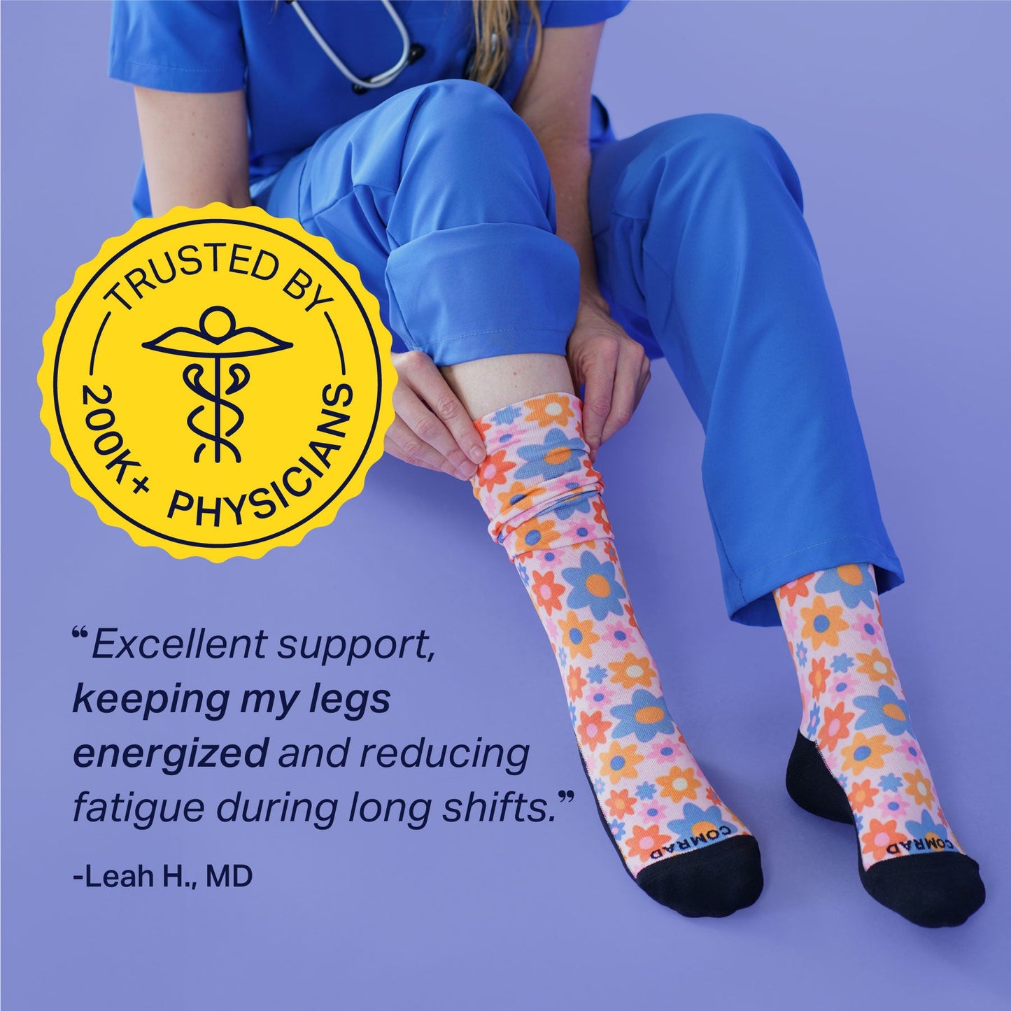 Compression Socks Floral Cute Compression Socks