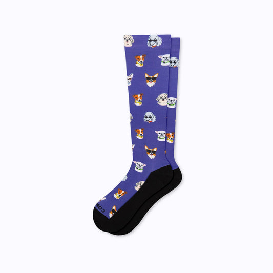 Dog Puppy Print Compression Socks Cute Support Socks