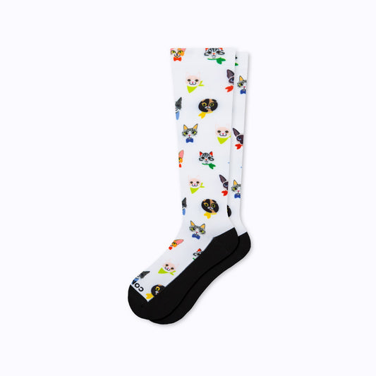 Cute Compression Socks Cat With Graduated Support