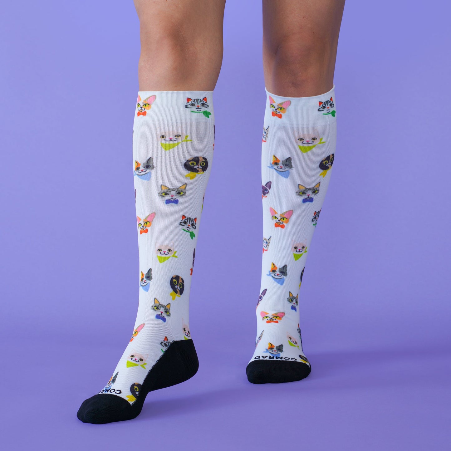 Cute Compression Socks Cat With Graduated Support