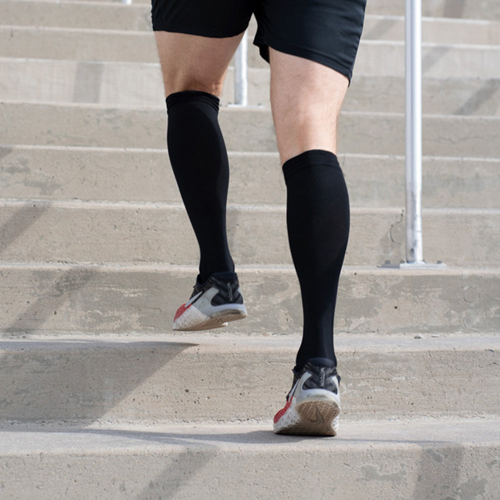 Knee-High Compression Socks 20-30 mmHg Solid Black