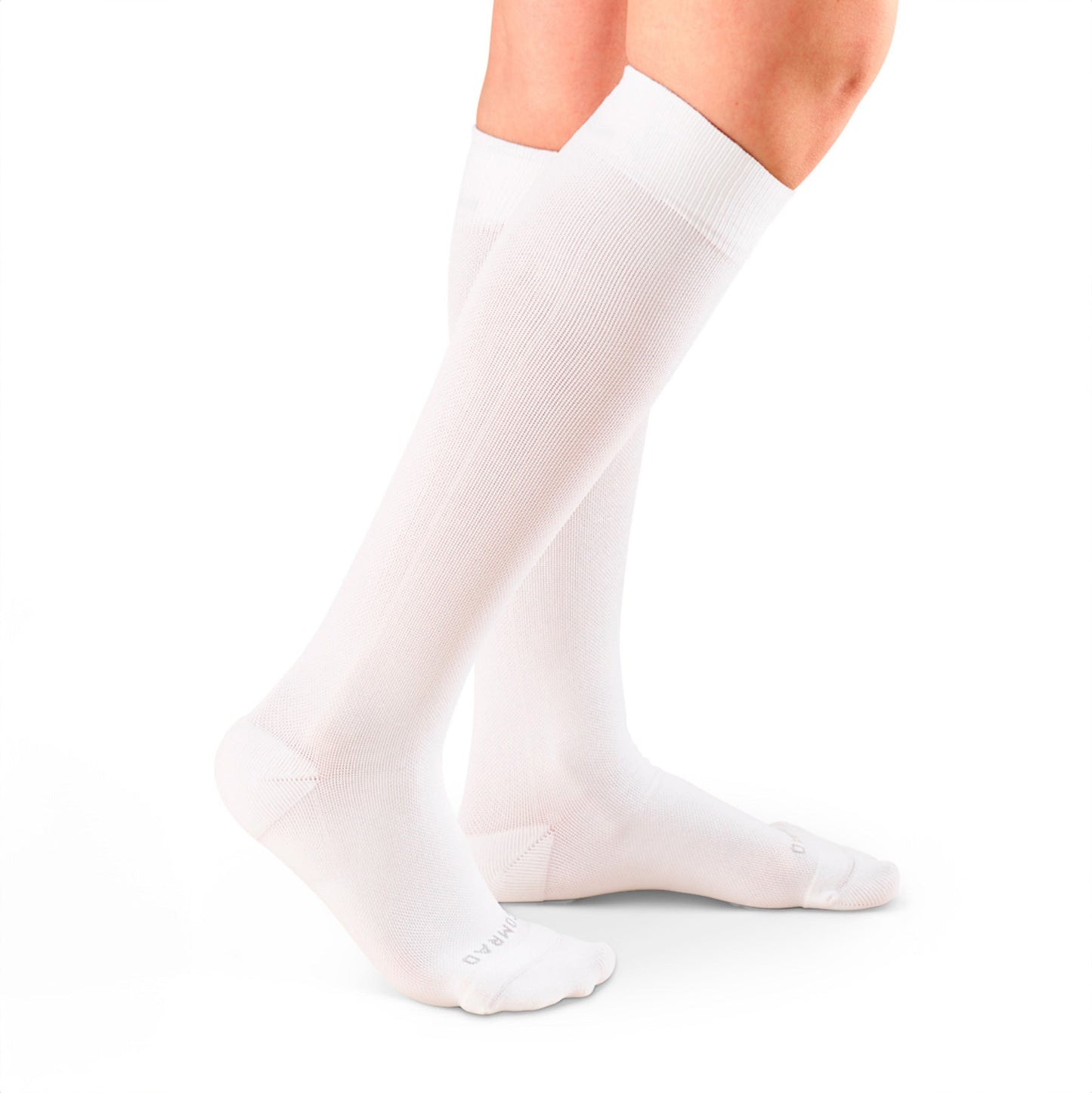 Knee-High Compression Socks Solid White Compression Socks