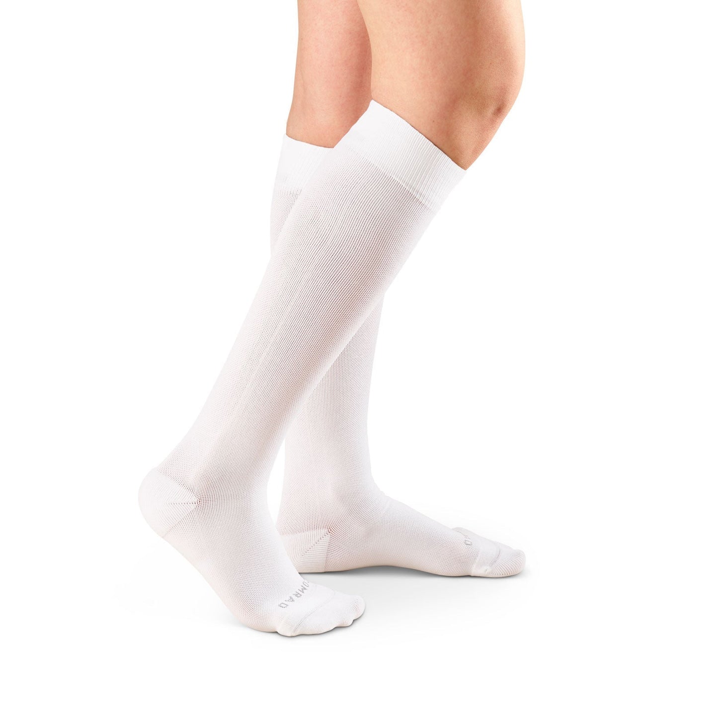 Knee-High Compression Socks 3 Pack Solids Black Rose White