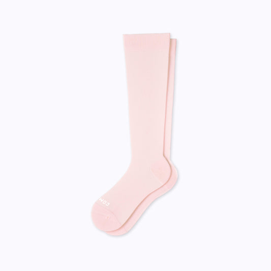 Knee-High Compression Socks Solid Rose Compression Socks