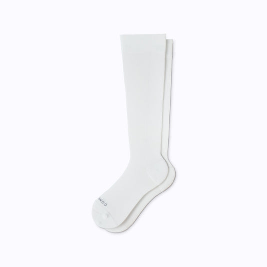 Knee-High Compression Socks Solid White Compression Socks
