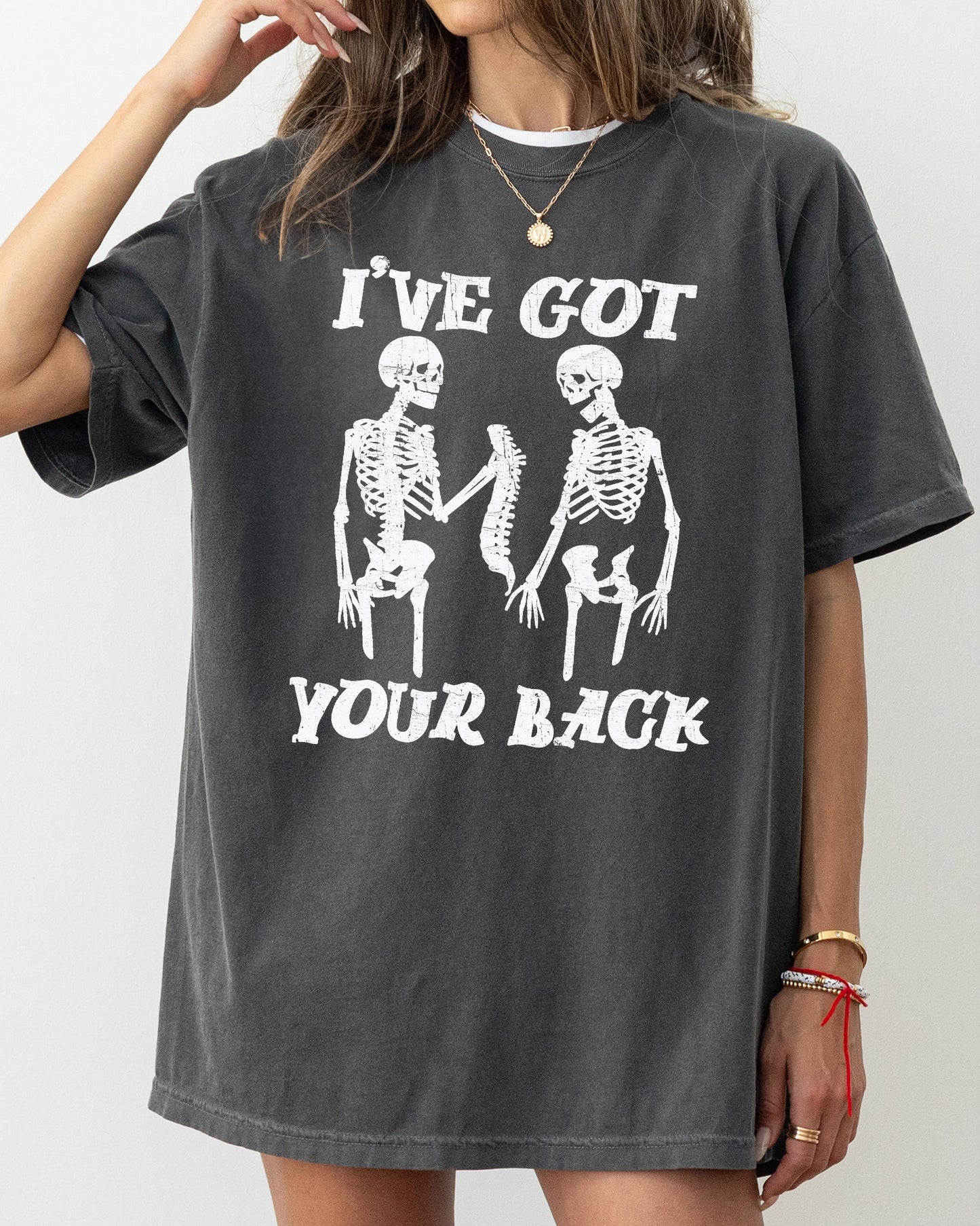 I've Got Your Back Skeleton Aesthetic Costume Tshirt Comfort Colors T-Shirt