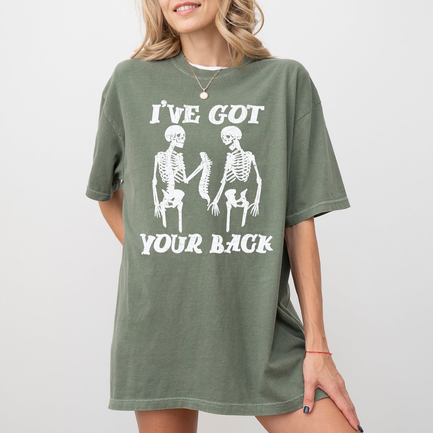 I've Got Your Back Skeleton Aesthetic Costume Tshirt Comfort Colors T-Shirt