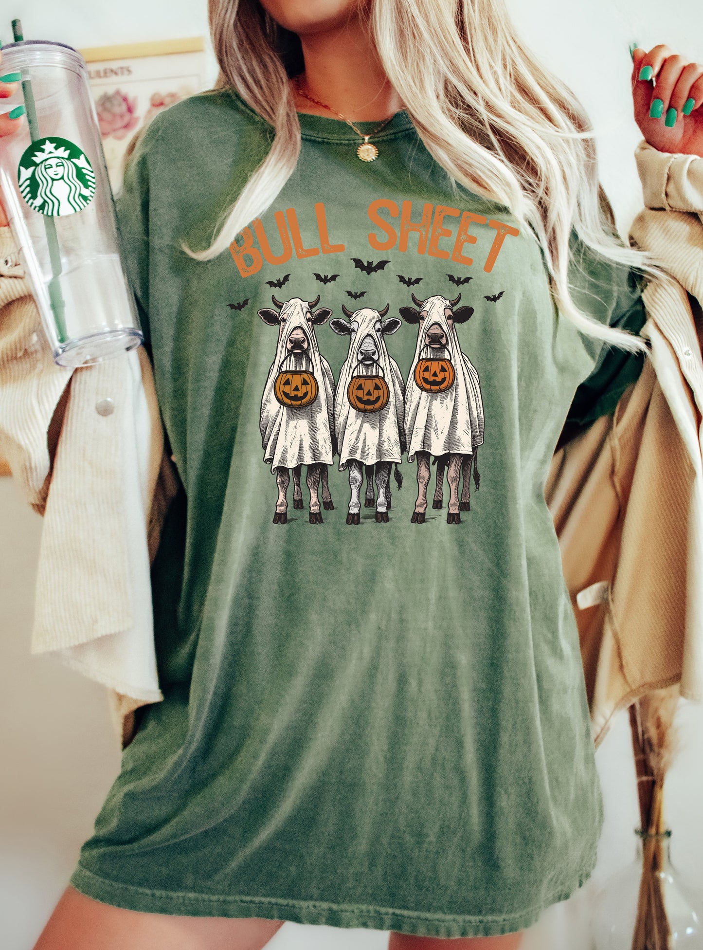 Bull Sheet Western Halloween Costume Tshirt Comfort Colors T-Shirt