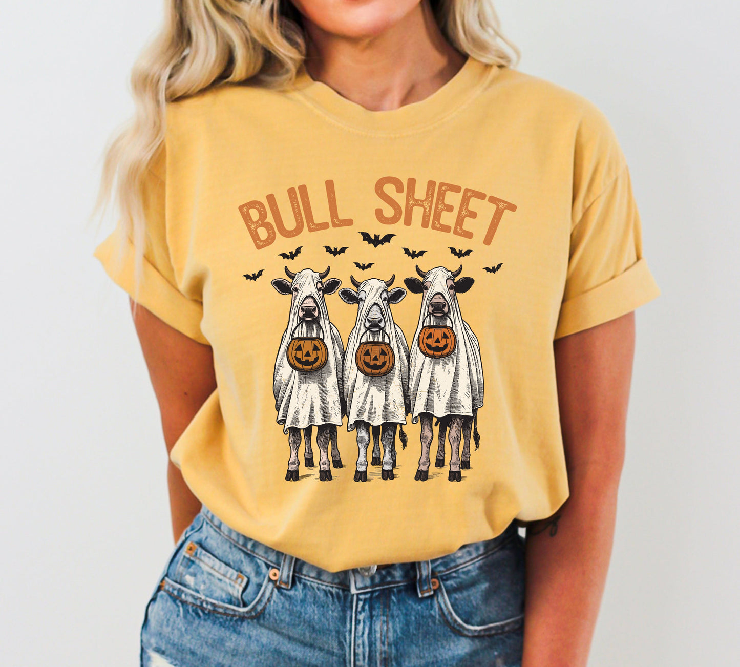 Bull Sheet Western Halloween Costume Tshirt Comfort Colors T-Shirt