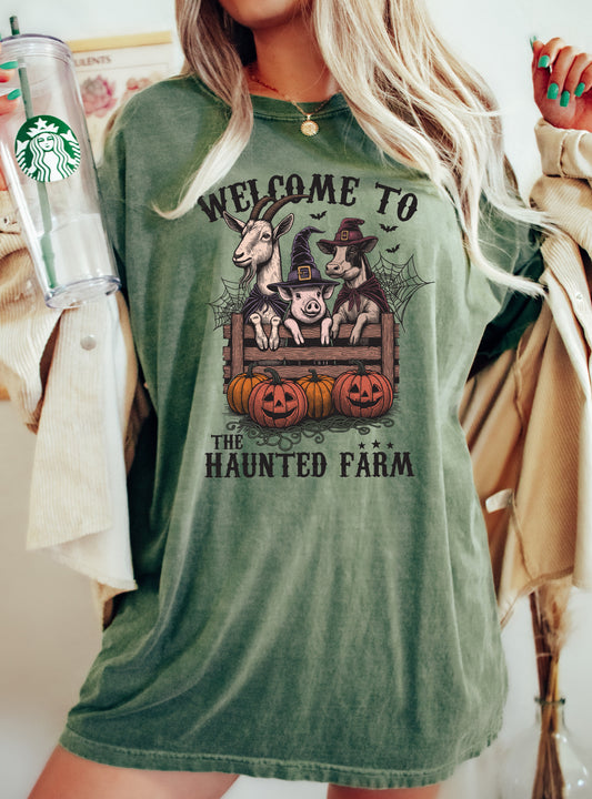 Haunted Farm Vintage Comfort Colors T-Shirt