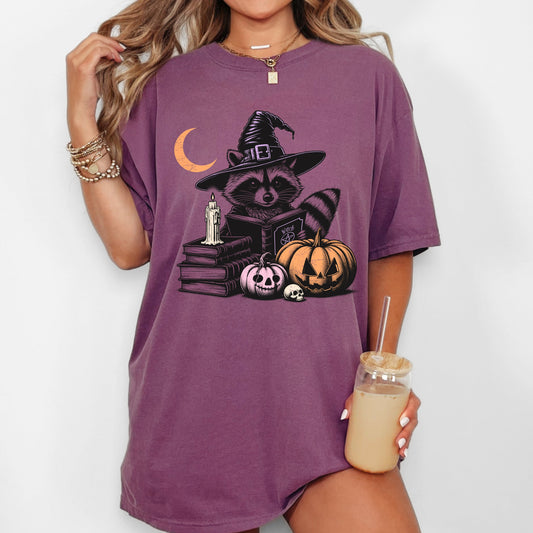 Racoon, Moon, Animal Lover, Vintage, Farm, Ghost, Western, Witch, Aesthetic, Meme, Halloween, Costume, Tshirt Comfort Colors T-Shirt