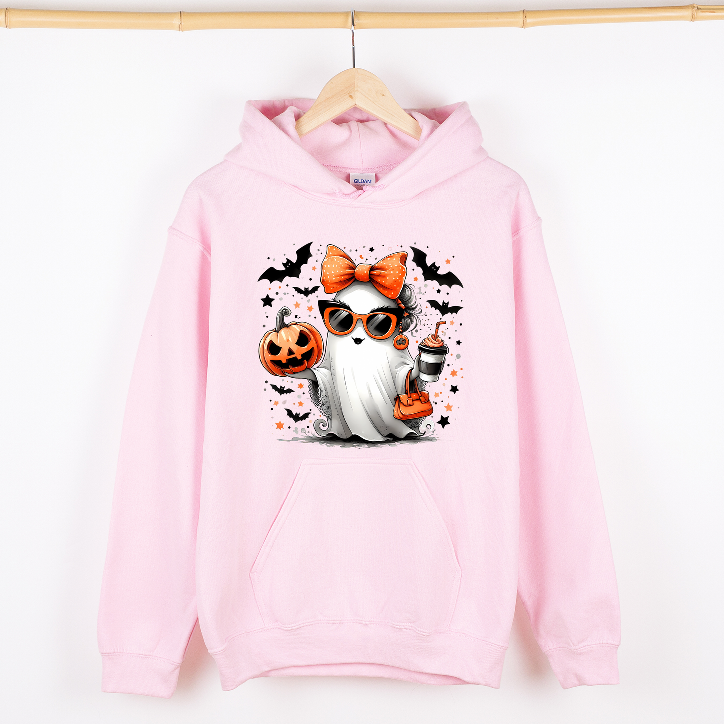 Coffee Lover Ghost Pumpkin Graphic Hoodie Hooded Sweatshirt Refinery Number One
