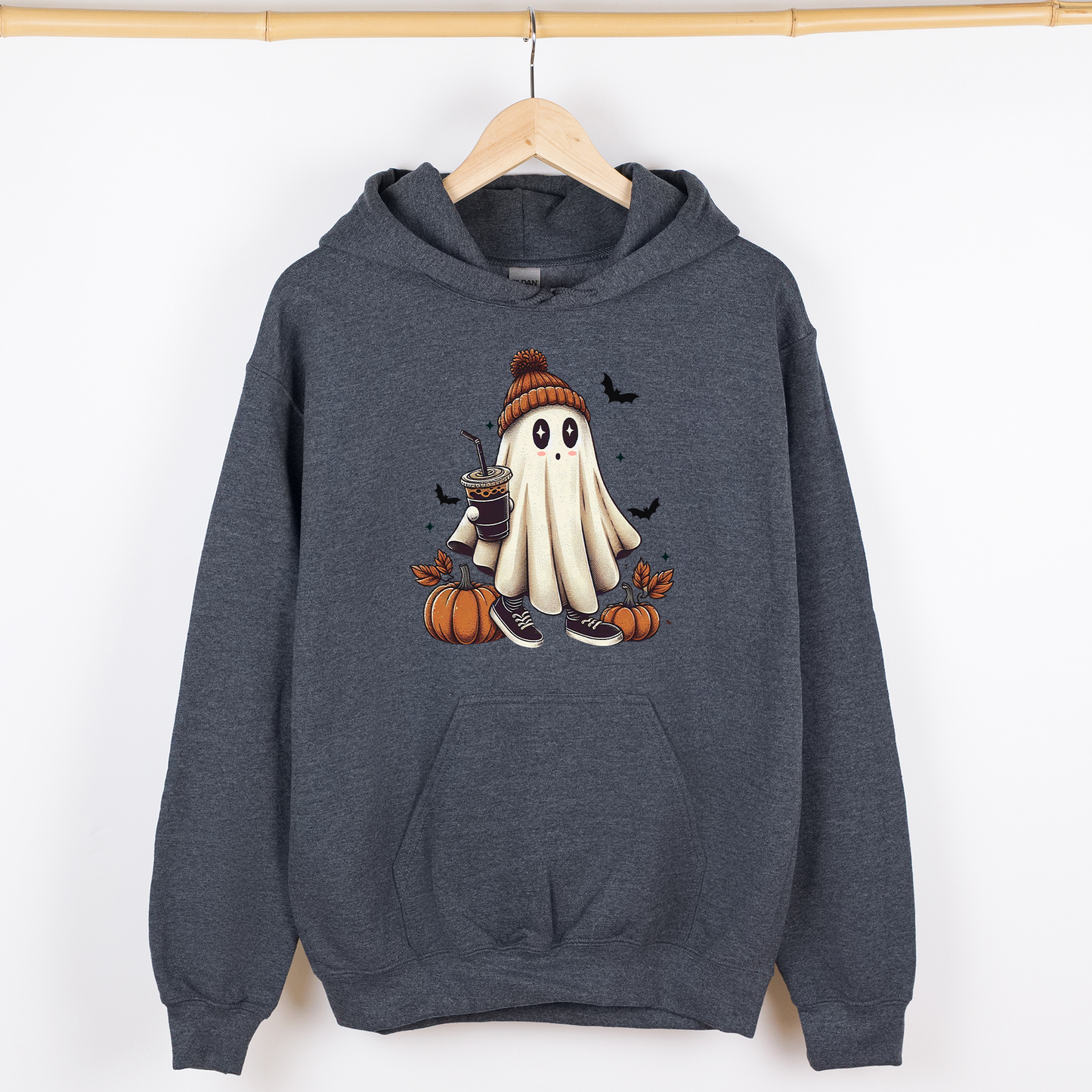 Haunted House Double-Sided Graphic Hoodie Vintage Halloween Sweatshirt Refinery Number One