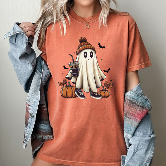 Coffee Lover Vintage Western Witch Halloween Meme T-Shirt Comfort Colors