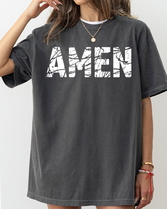 Amen, Christian, Jesus, Vintage, Western, Witch, Aesthetic, Meme, Halloween, Costume, Tshirt Comfort Colors T-Shirt