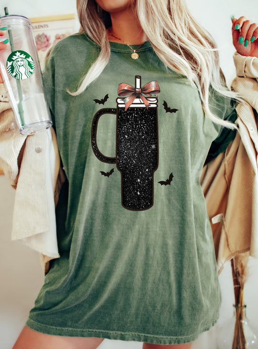 Tumbler, Coffee Lover, Vintage, Western, Witch, Aesthetic, Meme, Halloween, Costume, Tshirt Comfort Colors T-Shirt