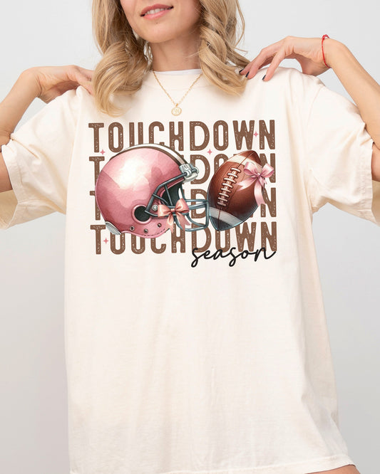 Touchdown Football, Skeleton, Ghost, Vintage, Western, Witch, Aesthetic, Meme, Halloween, Costume, Tshirt Comfort Colors T-Shirt