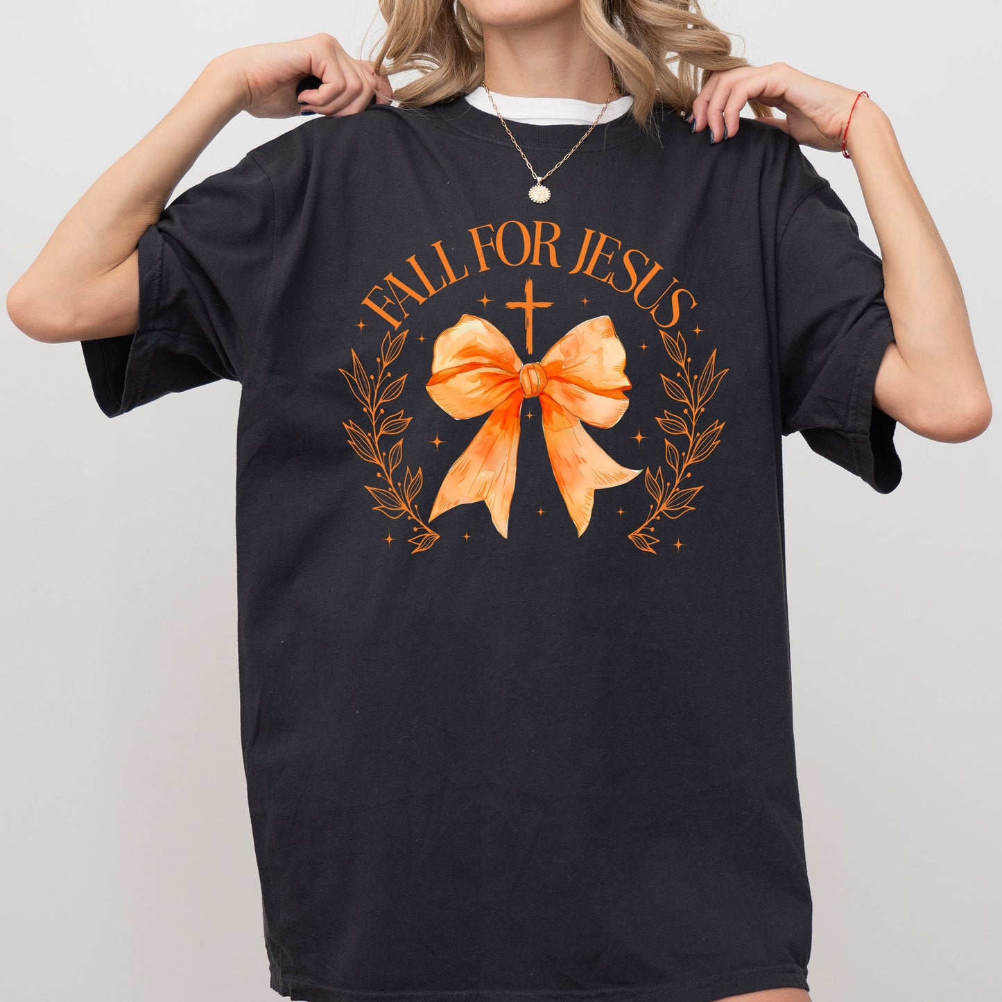 Fall For Jesus Bow Christian Western Witch Halloween Costume T-Shirt Comfort Colors