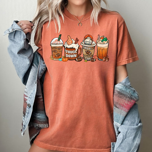 Touchdown, Coffee, Vintage, Western, Witch, Aesthetic, Meme, Halloween, Costume, Tshirt Comfort Colors T-Shirt