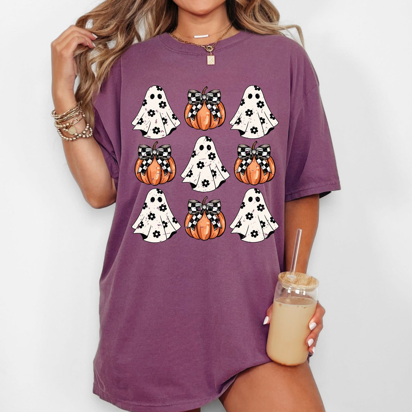 Mini Ghosts and Pumpkins, Western, Witch, Aesthetic, Meme, Halloween, Costume, Tshirt Comfort Colors T-Shirt