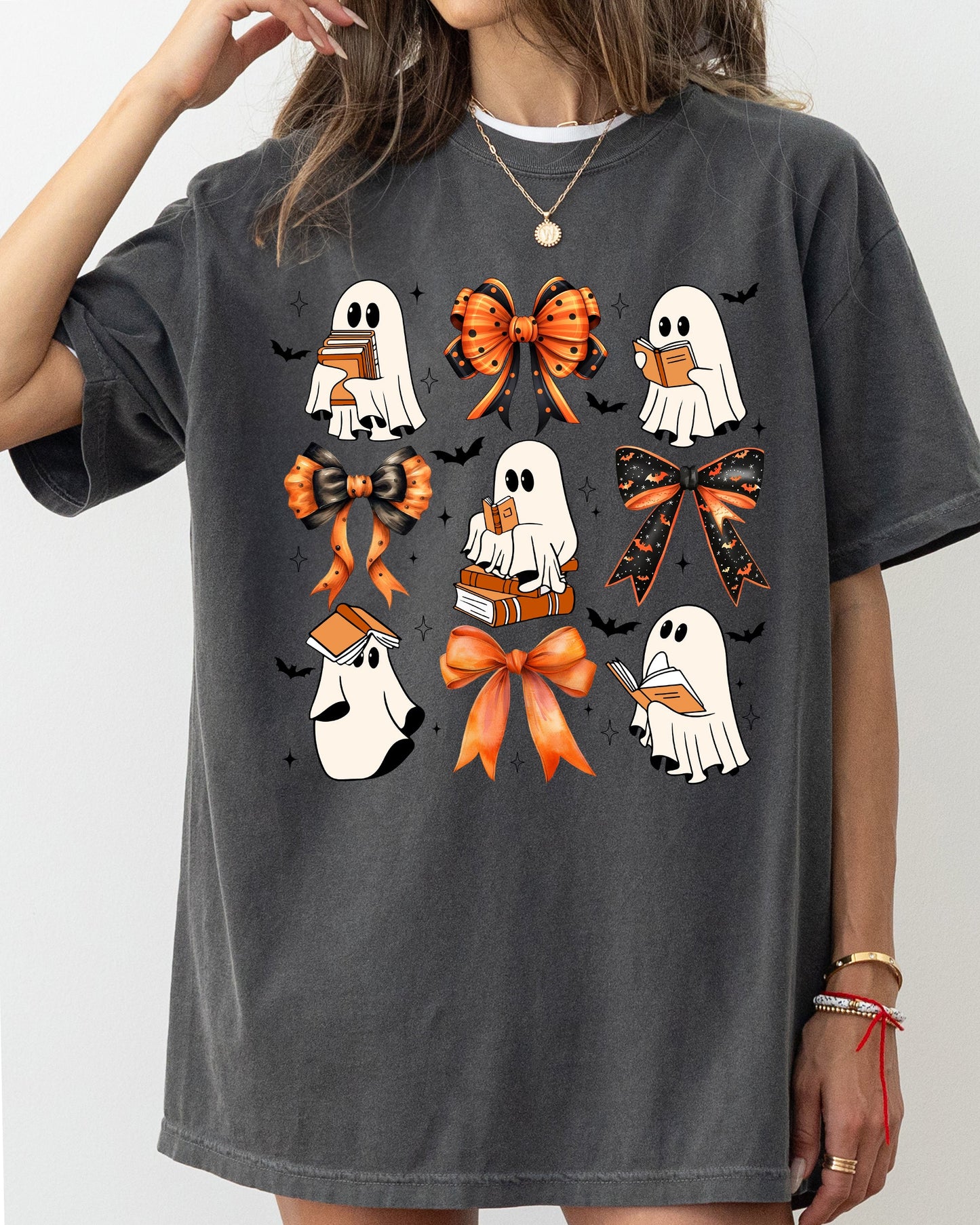 Cute Ghosts Aesthetic Halloween Costume Tshirt Comfort Colors T-Shirt
