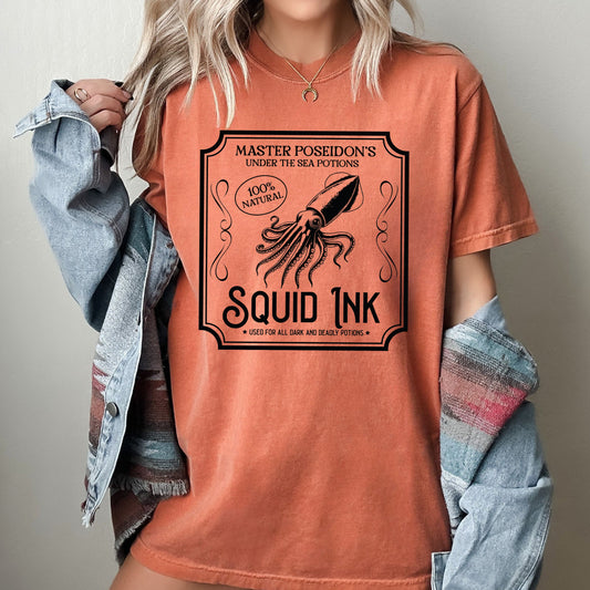 Squid Ink, Vintage, Western, Witch, Aesthetic, Meme, Halloween, Costume, Tshirt Comfort Colors T-Shirt