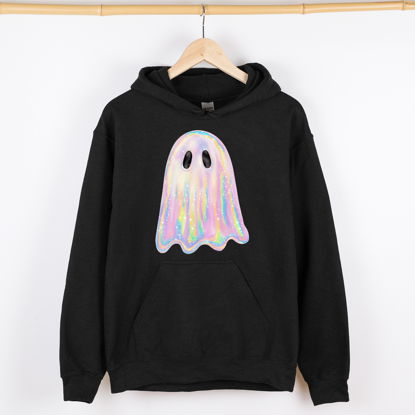 Shimmering Ghost Iridescent Graphic Hoodie Hooded Sweatshirt Refinery Number One