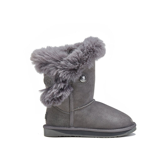 Kids Nordic Gray Mid Calf Winter Boots Australia Luxe Collective