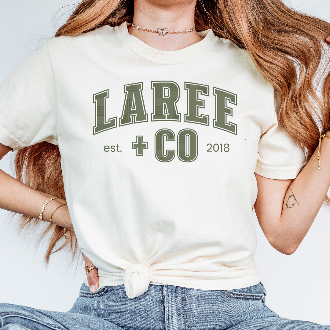 Kolton LC Pattern Tee Ultra-Soft Cotton T-Shirt Laree + Co