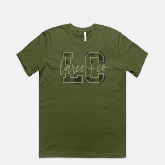LC Pattern Crew Neck Tee Unisex T-Shirt Kolton