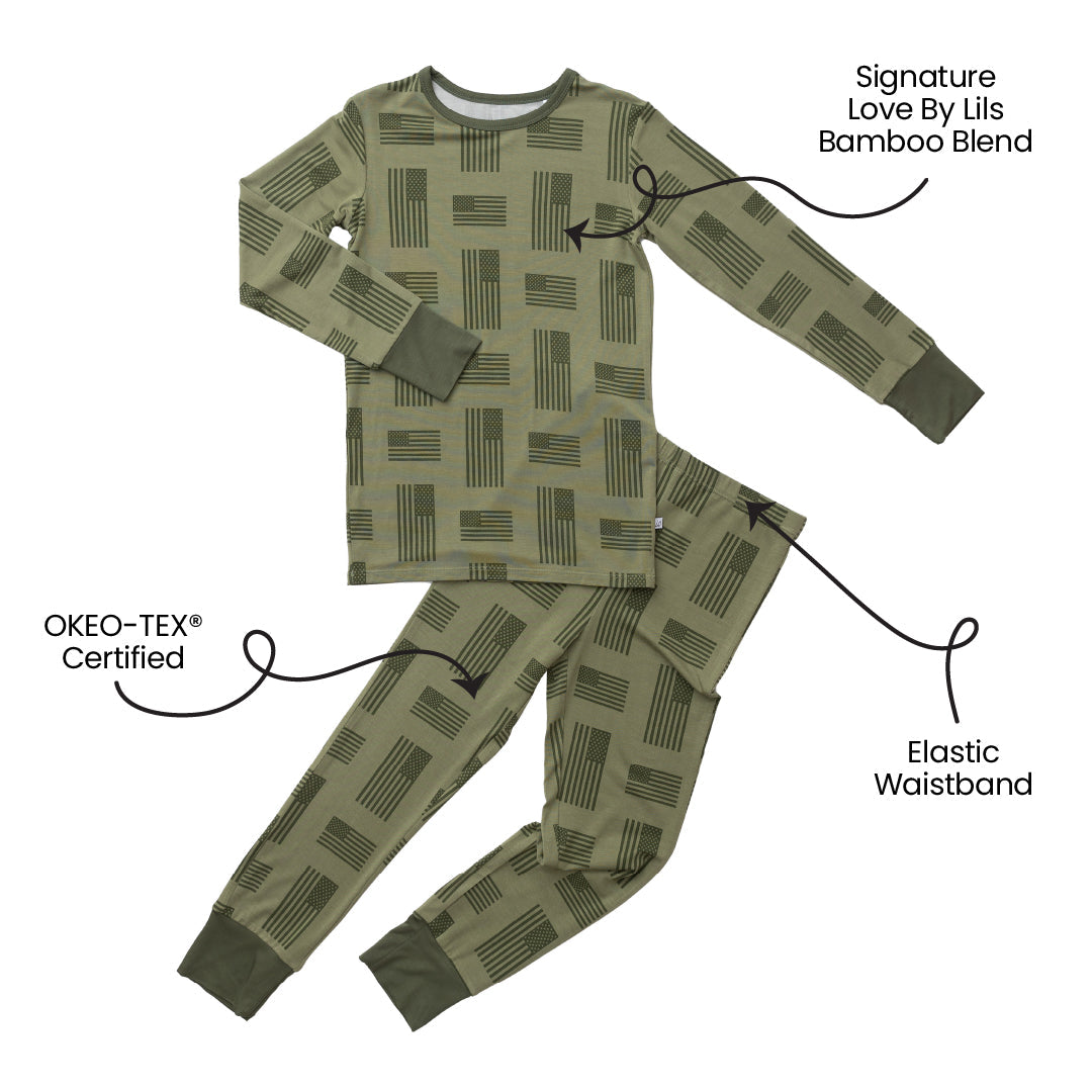 Bamboo Long Sleeve 2-Piece Set Kolton
