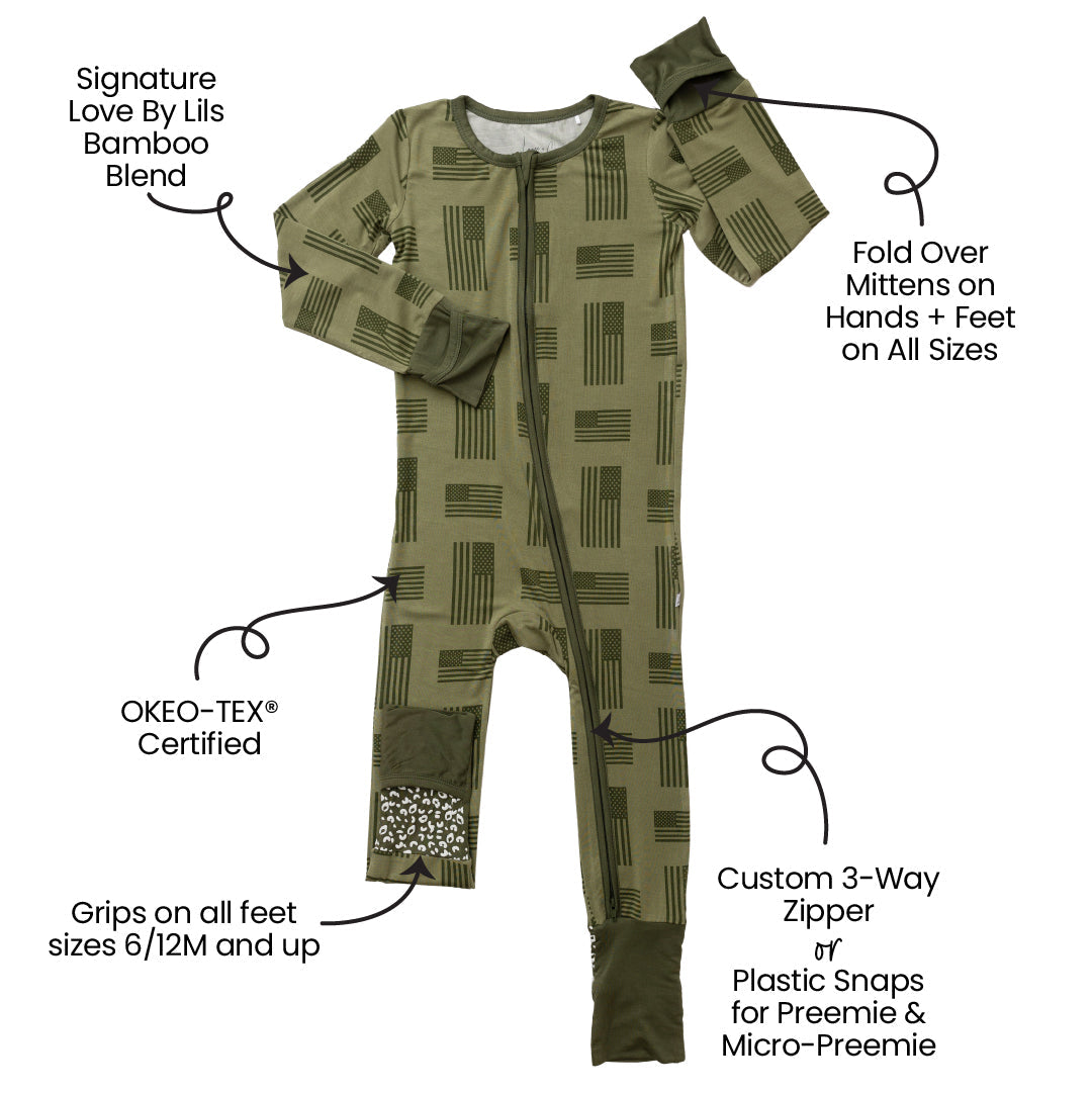 Bamboo Convertible Footie Soft One-Piece Laree + Co.