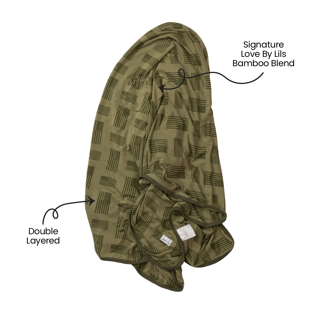 Bamboo Toddler Blanket Slightly Weighted Kolton Laree + Co.