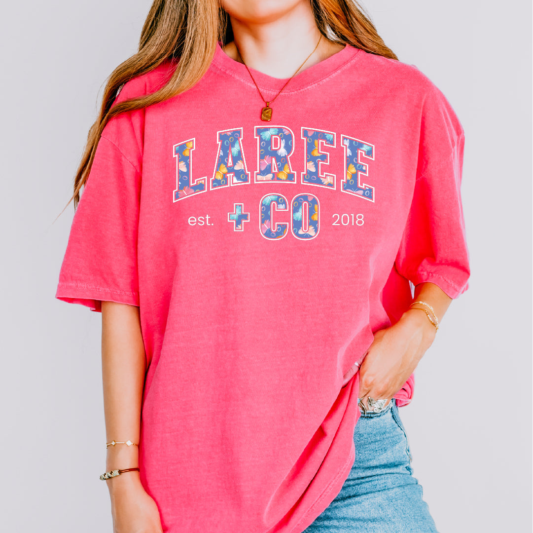 LC Pattern Ultra-Soft Cotton Tee Laree + Co