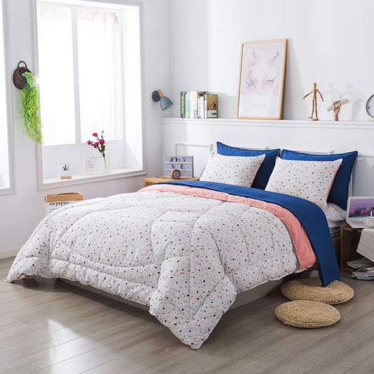 Reversible Ultra Soft Cozy Bed Comforter Sets 5 and 7 Piece Kasentex