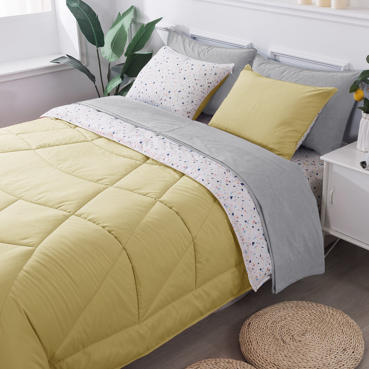 Reversible Ultra Soft Cozy Bed Comforter Sets 5 and 7 Piece Kasentex