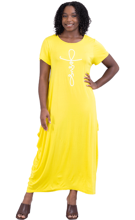 Kara Chic Yellow Dress 21045SC