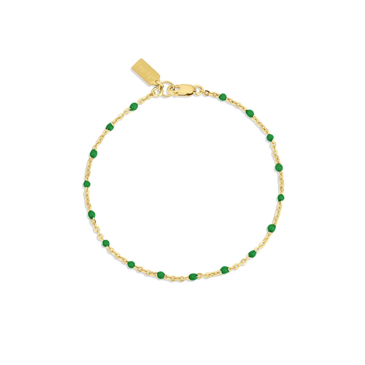 14k Gold Filled Flat Cable Satellite Chain Bracelet Kaz
