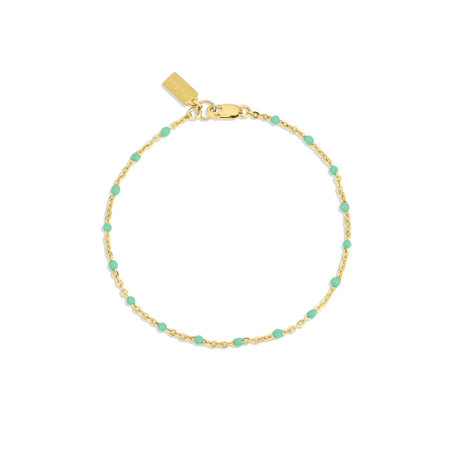 14k Gold Filled Flat Cable Satellite Chain Bracelet Kaz