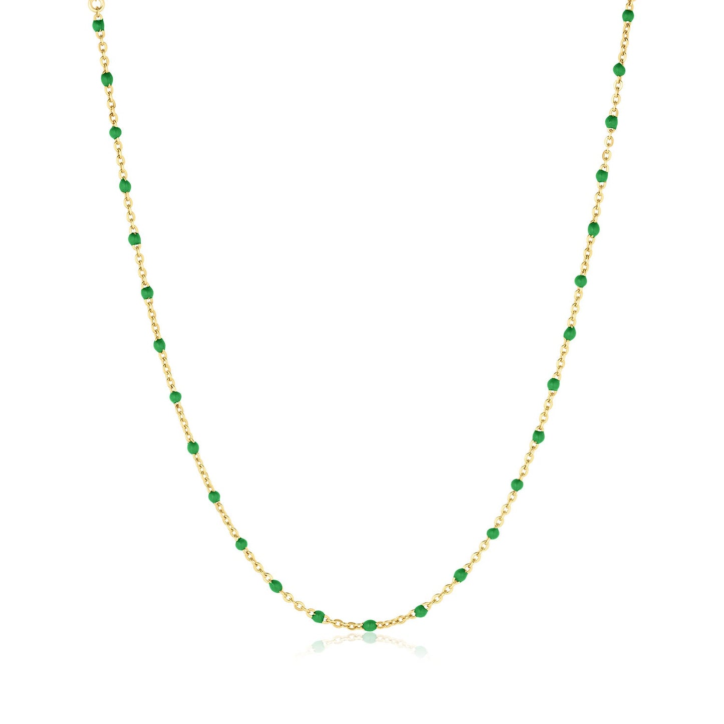 Kaz 14k Gold Filled Flat Cable Satellite Chain Necklace