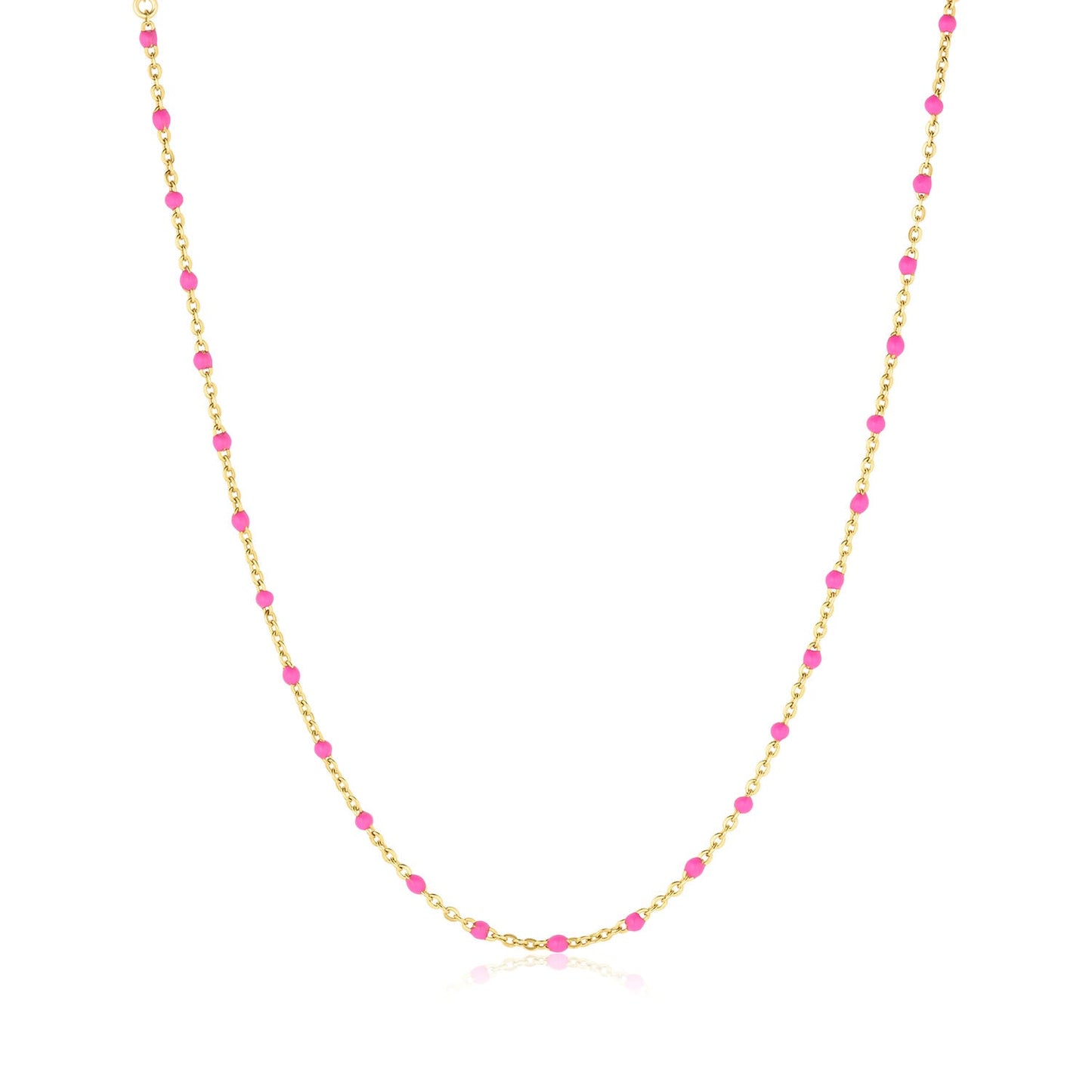Kaz 14k Gold Filled Flat Cable Satellite Chain Necklace