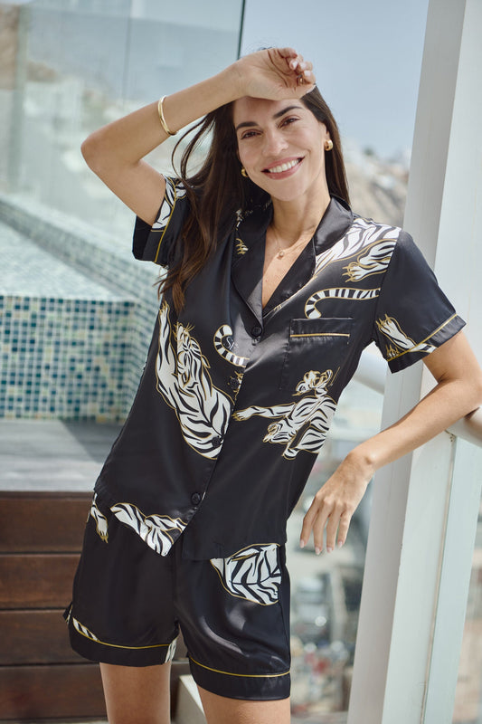 Washable Silk Kenya Short Pajama Set