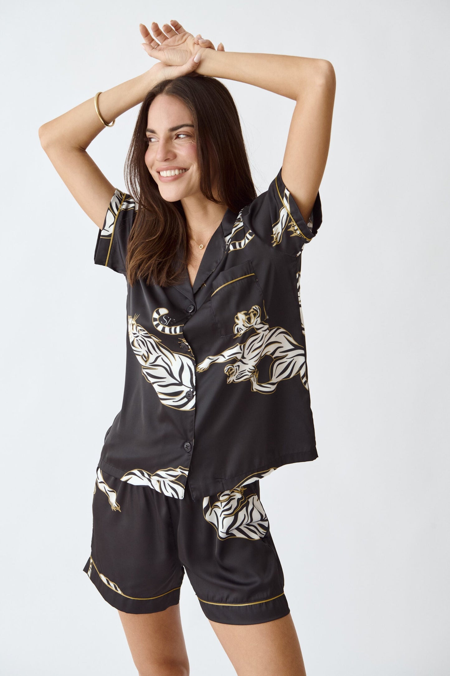 Washable Silk Kenya Short Pajama Set