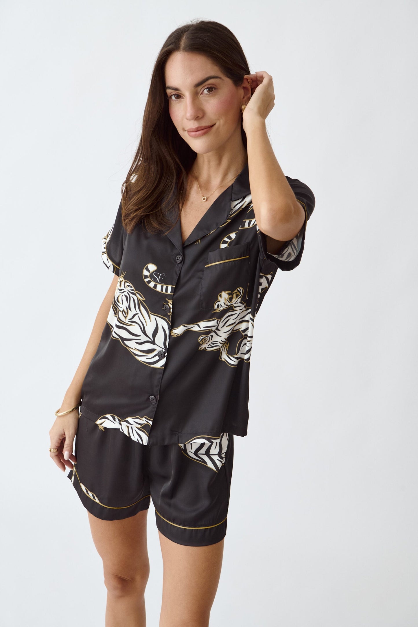 Washable Silk Kenya Short Pajama Set