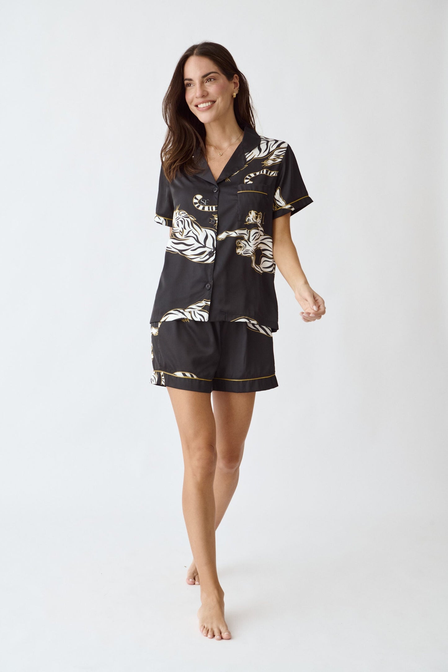 Washable Silk Kenya Short Pajama Set