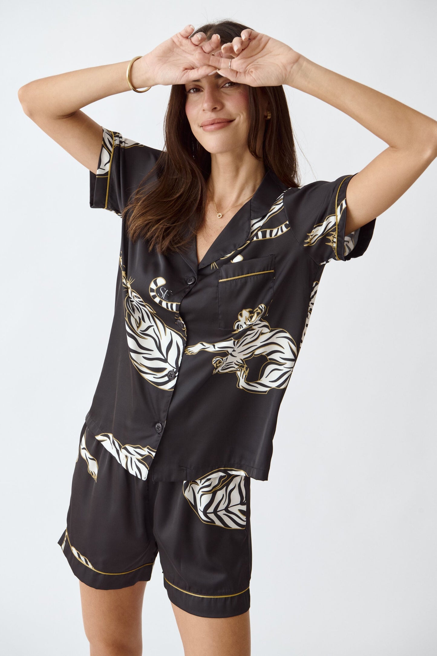 Washable Silk Kenya Short Pajama Set