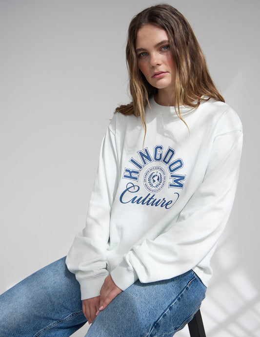 Kingdom Culture Illusion Blue LS Heavyweight Tee