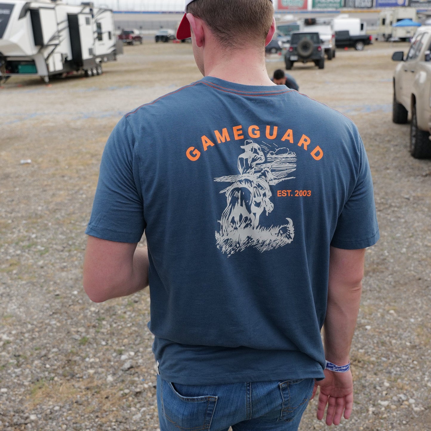Deep Water Lightweight Graphic Tee Orange Collection